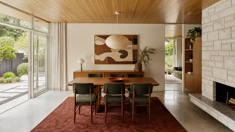 Beaumaris dining professionally styled for a property sale campaign