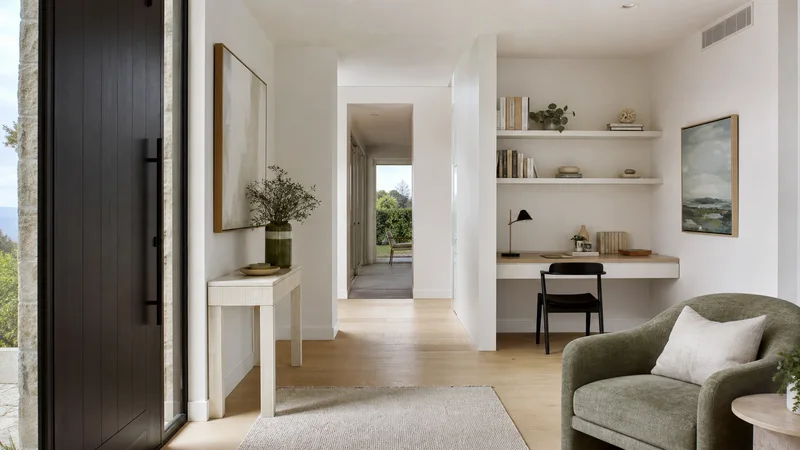 Black Rock entry professionally styled for a property sale campaign