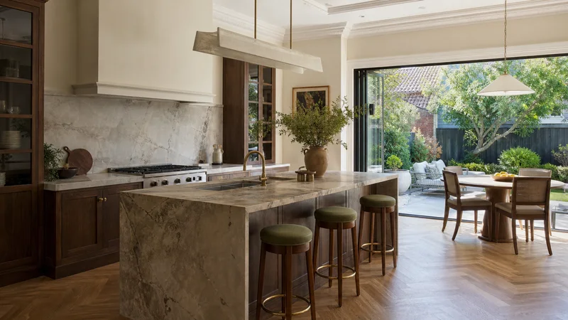Caulfield North kitchen professionally styled for a property sale campaign